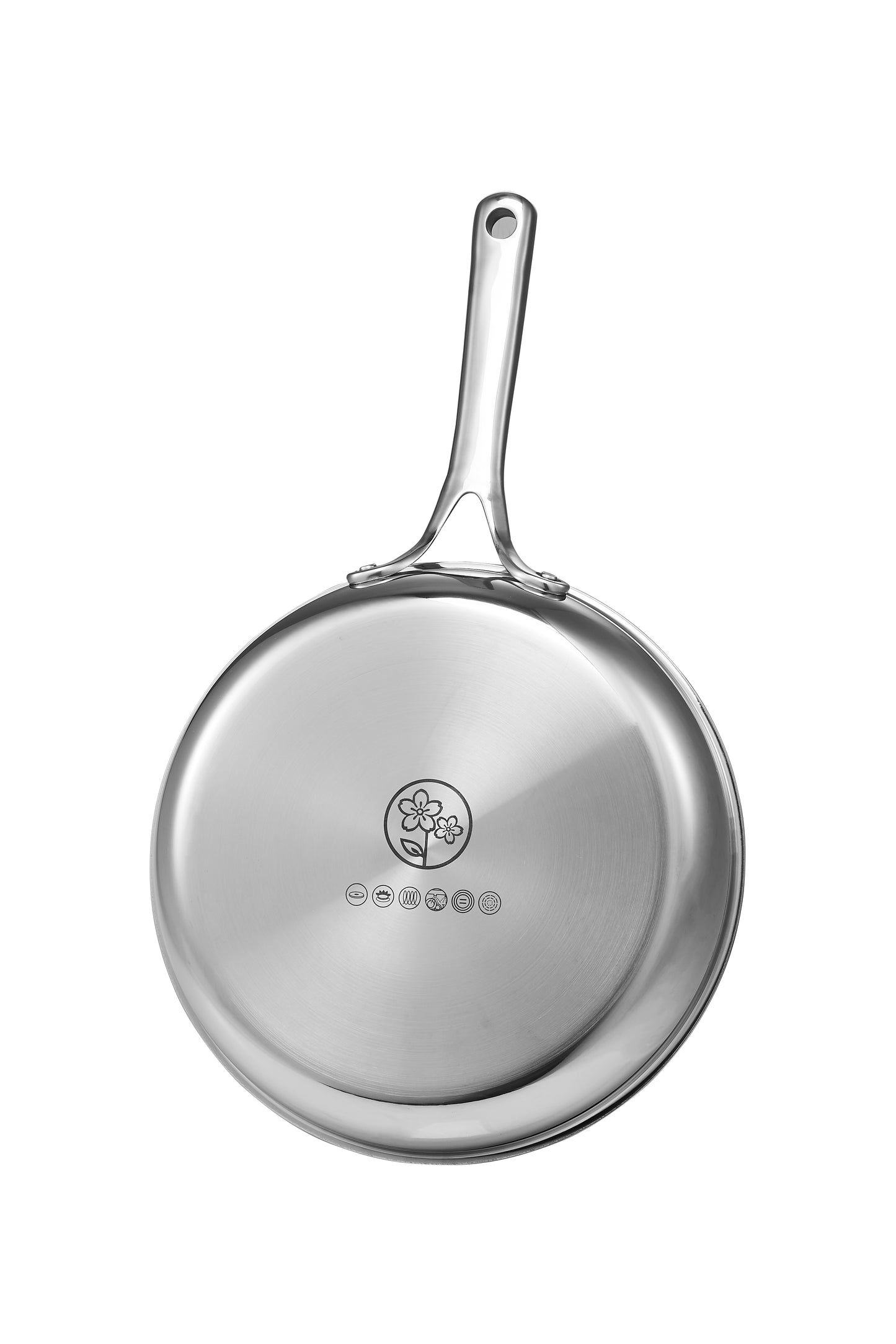 FURANO Ukiyo 10 Inch Tri-Ply Stainless Steel Frying Pan with Lid